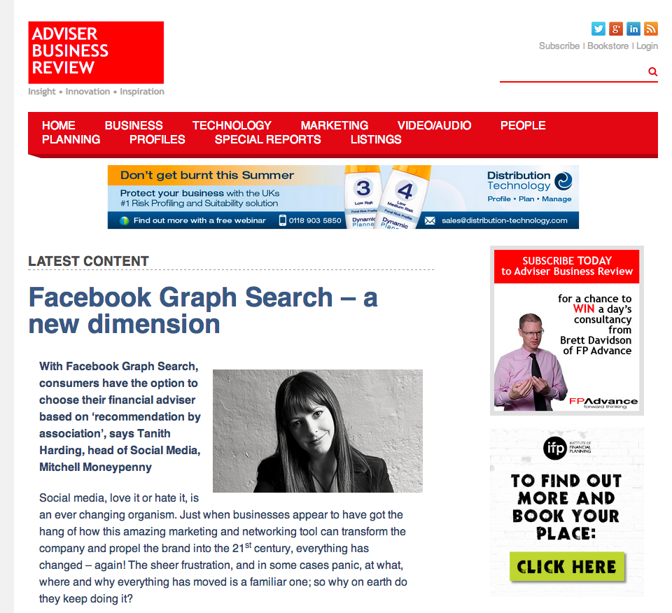 Facebook Graph Search - a new dimension - Adviser Business Review.clipular